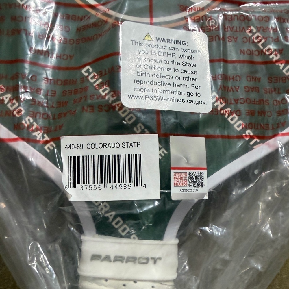 Colorado State Parrot Paddle with Green and White Design NWT Pickleball - Picture 3 of 5